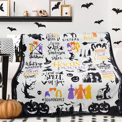 Halloween Cozy Witch Blanket
