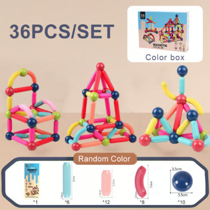 Magnetic Balls and Rods Set Educational Magnet Building Blocks