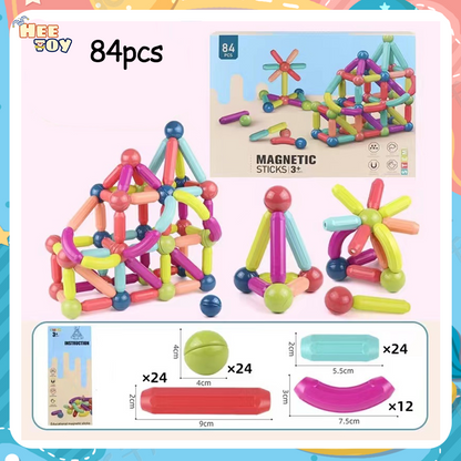 Magnetic Balls and Rods Set Educational Magnet Building Blocks