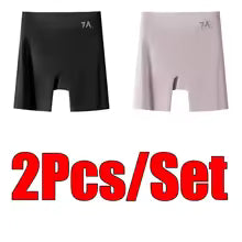 Women High-waist Ice Silk Underwear with Tummy-control Hip-lifting