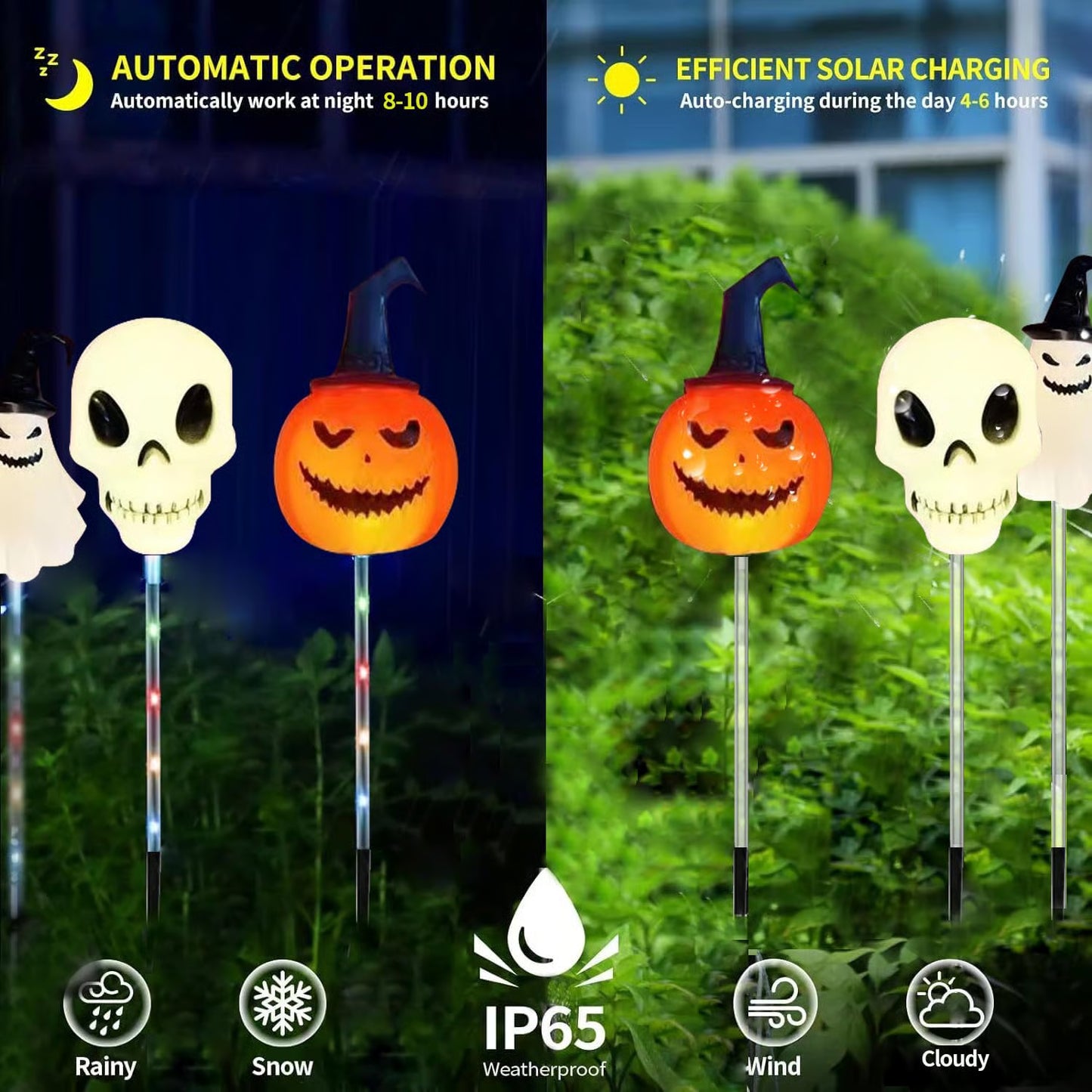 LED Halloween Solar Pathway Lights