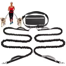 Hands-Free Dog Walking Leash with Zipper Pouch