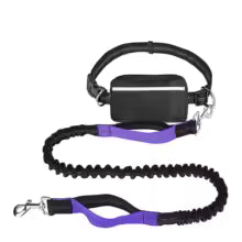 Hands-Free Dog Walking Leash with Zipper Pouch