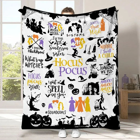 Halloween Cozy Witch Blanket