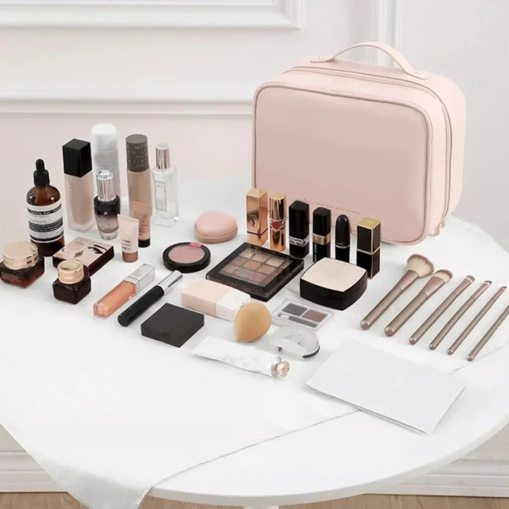 Multi-Compartment Toiletry Cosmetics Bag