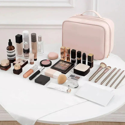 Multi-Compartment Toiletry Cosmetics Bag