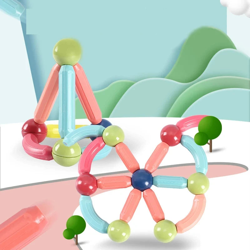 Magnetic Balls and Rods Set Educational Magnet Building Blocks