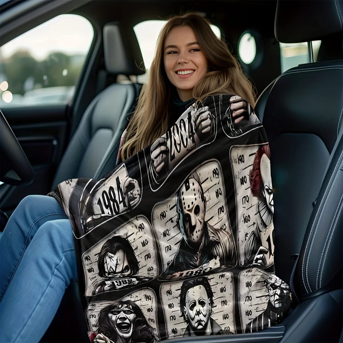 Cozy Horror Movie Blanket