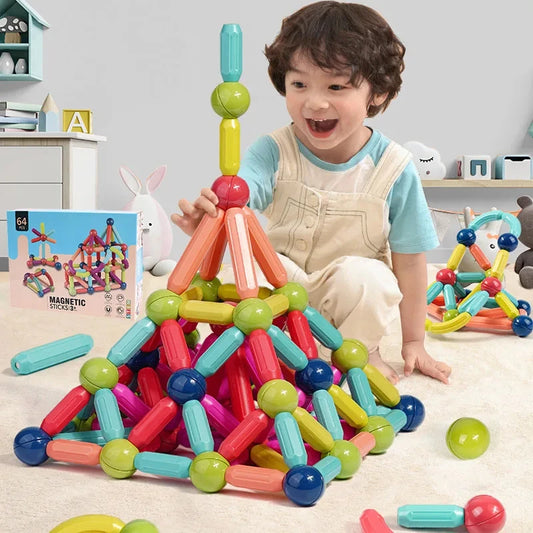 Magnetic Balls and Rods Set Educational Magnet Building Blocks