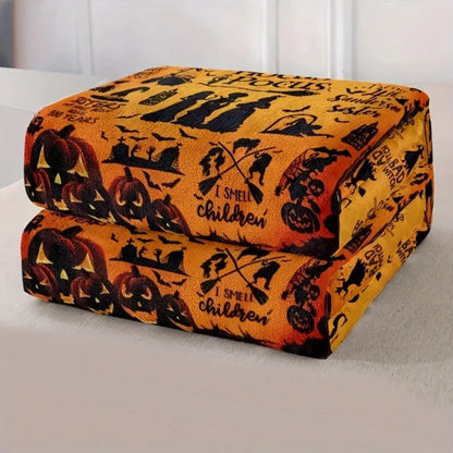 Cozy Halloween Witch Movie Blanket