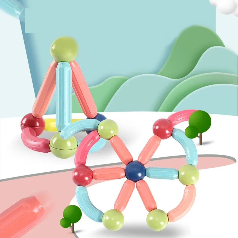 Magnetic Balls and Rods Set Educational Magnet Building Blocks