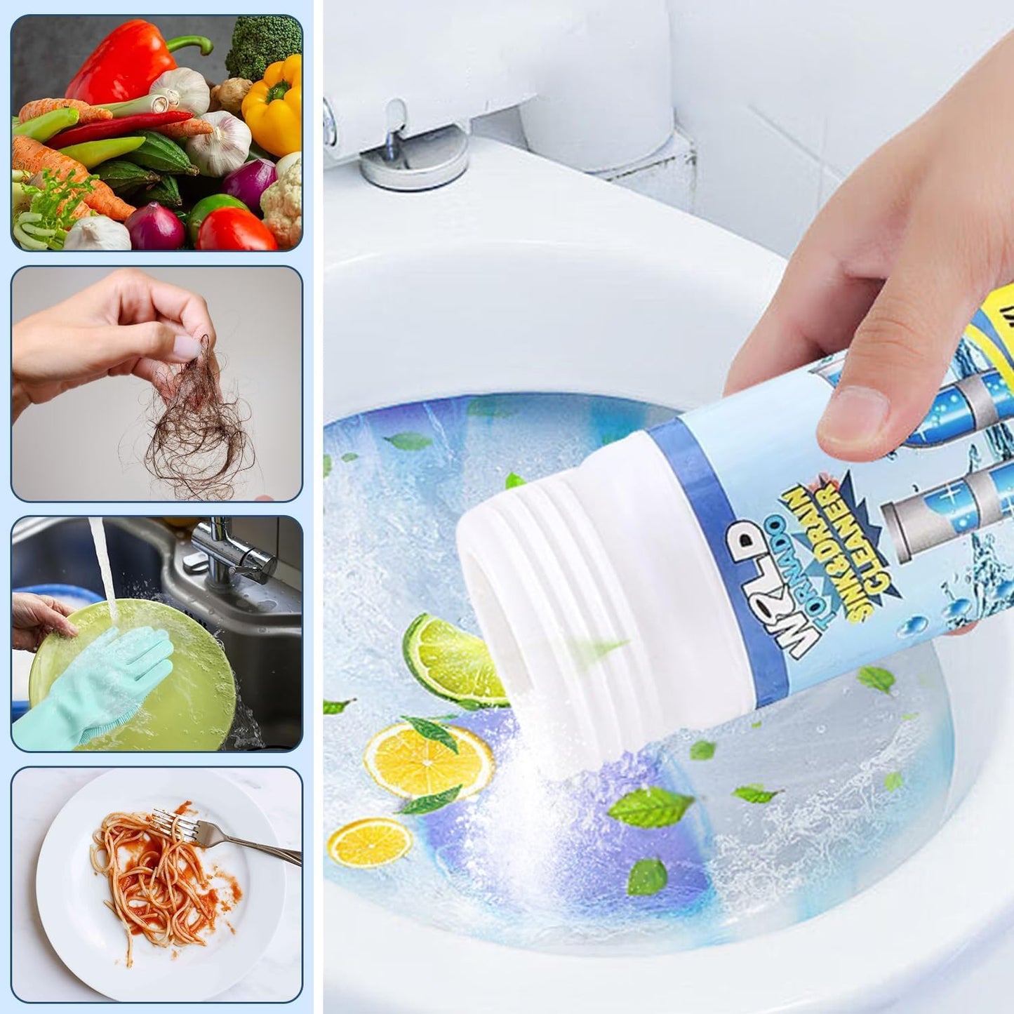 Wild Tornado Magic Drain Cleaner Powder